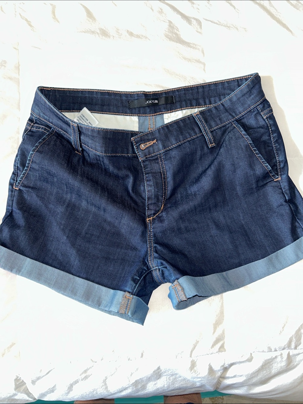 Joe's Jeans Indigo Denim Roll-Cuff Women's Shorts